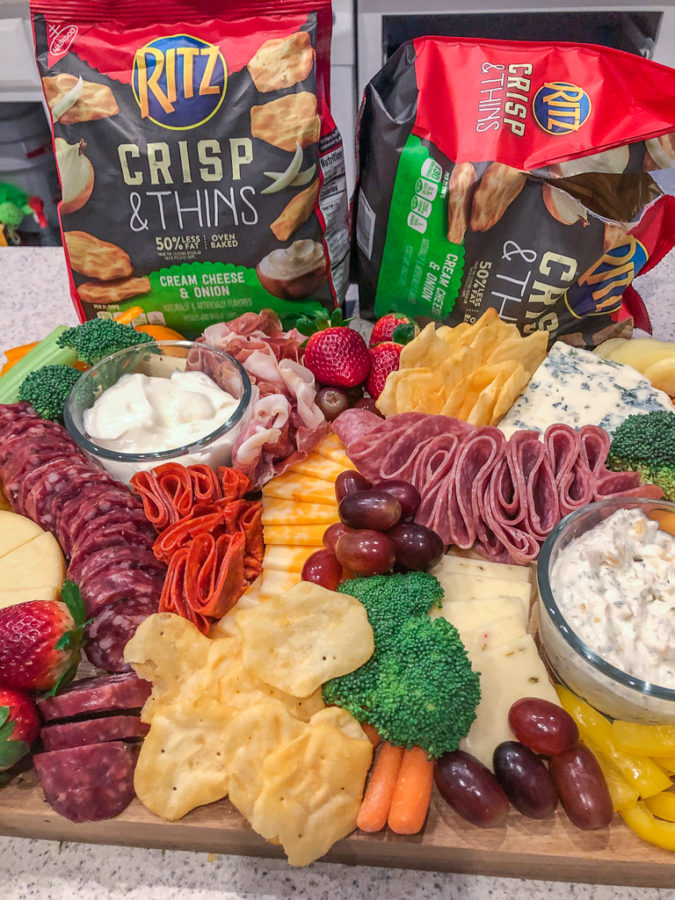 DIY CHARCUTERIE BOARD for game day