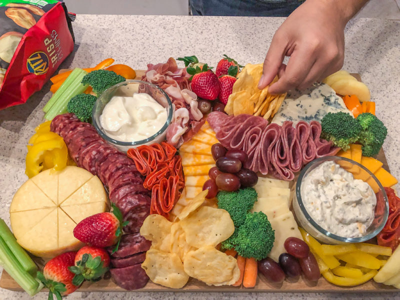 DIY CHARCUTERIE BOARD for game day