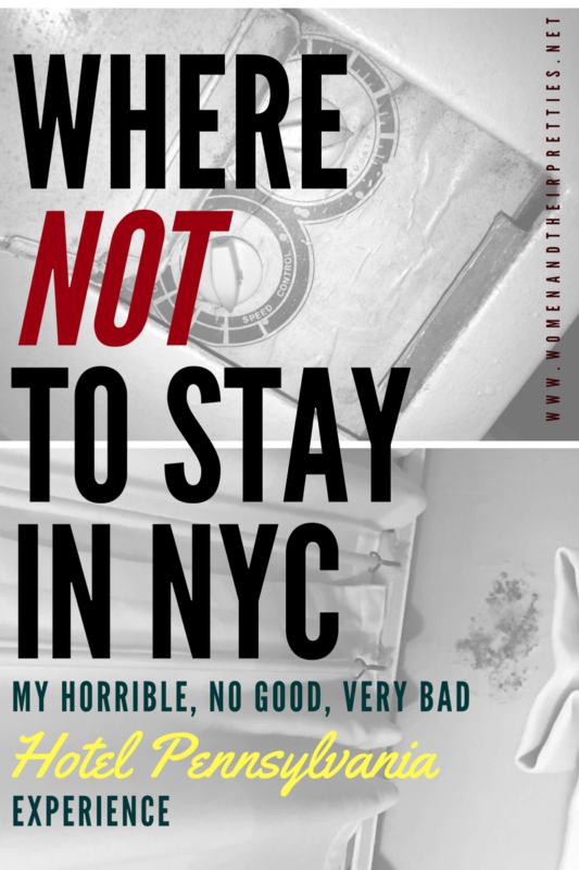 If you're looking for a good hotel in New York City – Hotel Pennsylvania is not the place for you! It's by far, the worst experience I've ever had on vacation. I've stayed in motels that were better than this. the nightmare began as soon as we arrived.